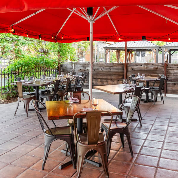 Interior of Cracked Pepper Bistro dining room.