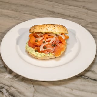 Salmon Bagel Sandwich