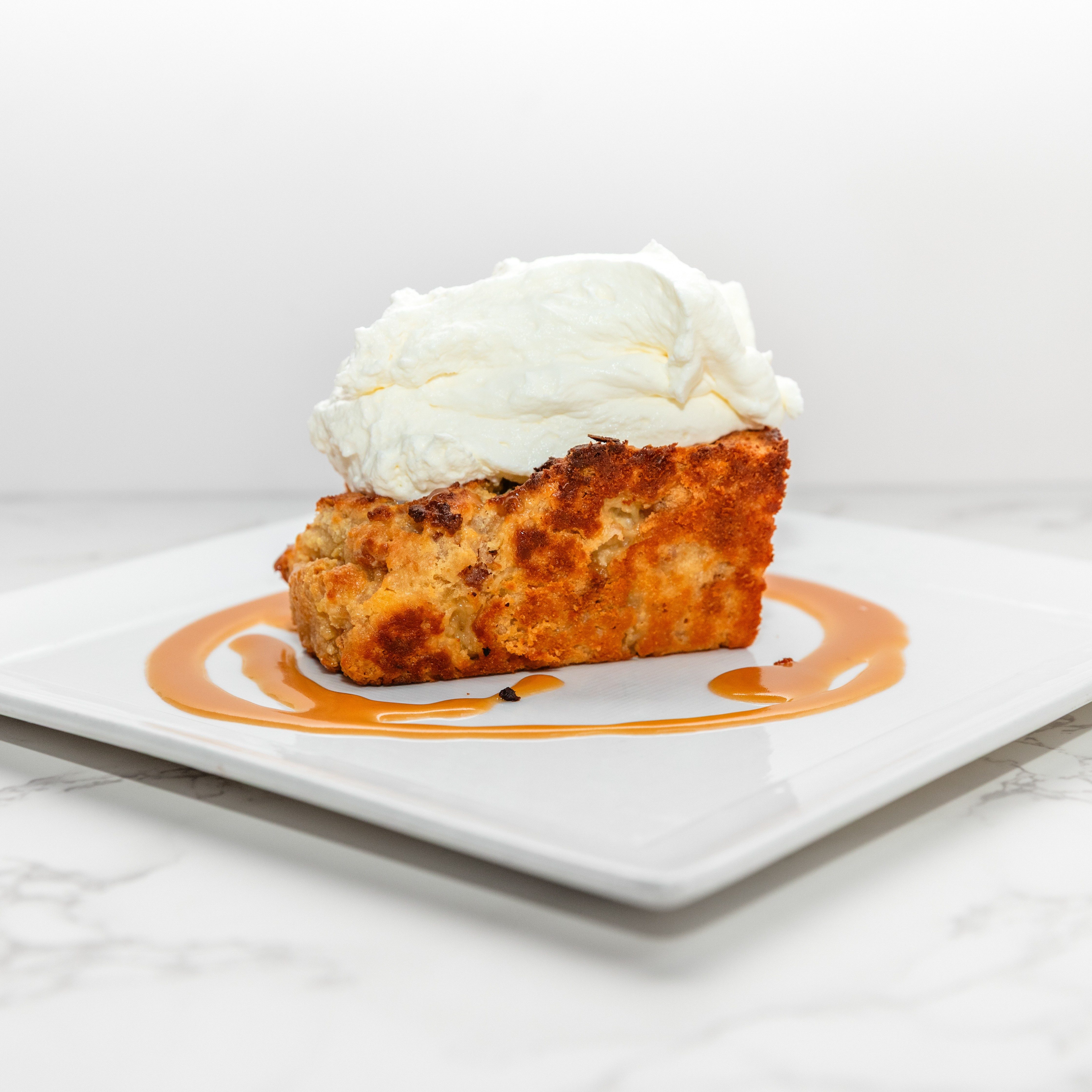 Cracked Pepper Bread Pudding.